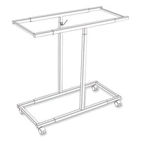 Mobile Vertical File, 12 Hanging Clamps, 39.25w X 16d X 52h, Tan, Ships In 1-3 Business Days