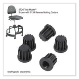 Task Master Tubular Base Inserts, Black, 5/set