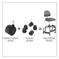 Task Master Tubular Base Inserts, Black, 5/set