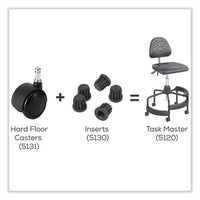 Task Master Tubular Base Inserts, Black, 5/set