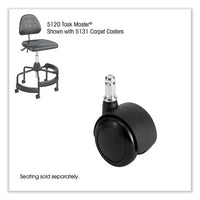 Task Master Carpet Casters, 2" Wheel, Black, 5/set, Ships In 1-3 Business Days