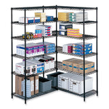 Industrial Extra Shelf Pack, 36w X 24d X 1.5h, Steel, Black, 2/pack, Ships In 1-3 Business Days
