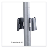 Industrial Add-on Unit, Four-shelf, 48w X 18d X 72h, Steel, Metallic Gray, Ships In 1-3 Business Days