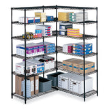 Industrial Extra Shelf Pack, 48w X 18d X 1.5h, Steel, Black, 2/pack