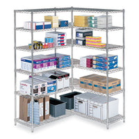 Industrial Extra Shelf Pack, 48w X 18d X 1.5h, Steel, Metallic Gray, 2/pack