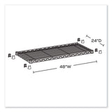 Industrial Extra Shelf Pack, 48w X 24d X 1.5h, Steel, Metallic Gray, 2/pack