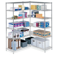 Industrial Extra Shelf Pack, 48w X 24d X 1.5h, Steel, Metallic Gray, 2/pack