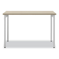 Ready Home Office Desk, 45.5" X 23.5" To 29.5", Beige/white, Ships In 1-3 Business Days