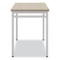 Ready Home Office Desk, 45.5" X 23.5" To 29.5", Beige/white, Ships In 1-3 Business Days
