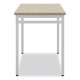 Ready Home Office Desk, 45.5" X 23.5" To 29.5", Beige/white, Ships In 1-3 Business Days