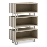 Ready Home Office Small Stackable Storage, 1-shelf, 24w X 12d X 12.25h, Beige/white, Ships In 1-3 Business Days