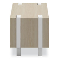 Ready Home Office Small Stackable Storage, 1-shelf, 24w X 12d X 12.25h, Beige/white, Ships In 1-3 Business Days