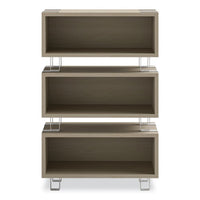 Ready Home Office Small Stackable Storage, 1-shelf, 24w X 12d X 12.25h, Beige/white, Ships In 1-3 Business Days