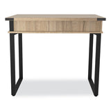 Mirella Soho Desk With Drawer, 36.25" X 22.25" X 30", Black, Ships In 1-3 Business Days