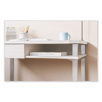Mirella Soho Desk With Drawer, 36.25" X 22.25" X 30", Gray, Ships In 1-3 Business Days