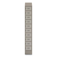 Single Sloped Metal Locker Hood Addition, 12w X 18d X 6h, Tan, Ships In 1-3 Business Days
