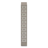Single Sloped Metal Locker Hood Addition, 12w X 18d X 6h, Tan, Ships In 1-3 Business Days