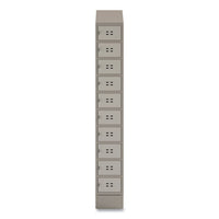 Single Continuous Metal Locker Base Addition, 11.7w X 16d X 5.75h, Tan, Ships In 1-3 Business Days