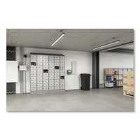 Triple Continuous Metal Locker Base Addition, 35w X 16d X 5.75h, Gray, Ships In 1-3 Business Days