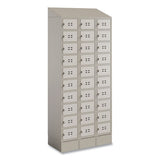 Triple Continuous Metal Locker Base Addition, 35w X 16d X 5.75h, Tan, Ships In 1-3 Business Days