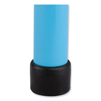 Steel Guest Stool, Backless, Supports Up To 275 Lb, 15" To 15.5" Seat Height, Baby Blueseat/base, Ships In 1-3 Business Days