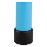 Steel Guest Stool, Backless, Supports Up To 275 Lb, 15" To 15.5" Seat Height, Baby Blueseat/base, Ships In 1-3 Business Days