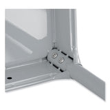 Steel Guest Stool, Backless, Supports Up To 275 Lb, 15" To 15.5" Seat Height, Silver Seat/base, Ships In 1-3 Business Days