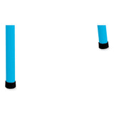 Steel Counter Stool, Backless, Supports Up To 250 Lb, 25" High Babyblue Seat, Babyblue Base, Ships In 1-3 Business Days