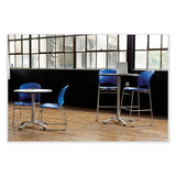 Reve Guestbistro Chair With Sled Base, Supports Up To 250 Lb, 18" Seat Height, Blue Seat/back, Silver Base, 2/carton