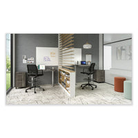 Medina Extended-height Chair, Supports Up To 275 Lb, 23" To 33" High  Black Seat,  Black Back/base,ships In 1-3 Business Days
