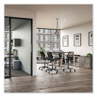 Medina Extended-height Chair, Supports Up To 275 Lb, 23" To 33" High  Black Seat,  Black Back/base,ships In 1-3 Business Days
