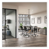 Medina Extended-height Chair, Supports Up To 275 Lb, 23" To 33" High  Black Seat,  Black Back/base,ships In 1-3 Business Days