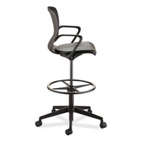 Shell Extended-height Chair, Supports Up To 275 Lb, 22" To 32" High Black Seat, Black Back/base, Ships In 1-3 Business Days
