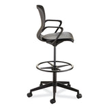 Shell Extended-height Chair, Supports Up To 275 Lb, 22" To 32" High Black Seat, Black Back/base, Ships In 1-3 Business Days