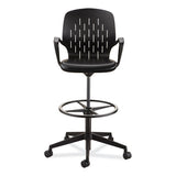 Shell Extended-height Chair, Supports Up To 275 Lb, 22" To 32" High Black Seat, Black Back/base, Ships In 1-3 Business Days