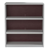 Valuemate Economy Bookcase, Three-shelf, 31.75w X 13.5d X 41h, Gray, Ships In 1-3 Business Days
