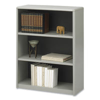 Valuemate Economy Bookcase, Three-shelf, 31.75w X 13.5d X 41h, Gray, Ships In 1-3 Business Days