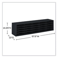 E-z Sort Sorter Module, 20 Compartments, 57.5 X 13 X 14.25, Black, Ships In 1-3 Business Days