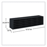 E-z Sort Sorter Module, 20 Compartments, 57.5 X 13 X 14.25, Black, Ships In 1-3 Business Days