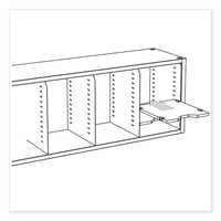 E-z Sort Additional Mail Trays, 5 Shelves, 11 X 12.5 X 0.5, Black, Ships In 1-3 Business Days