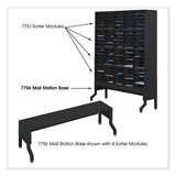E-z Sort Satellite Mail Station Base, 57.5 X 18.25 X 14 To 19, Black, Ships In 1-3 Business Days