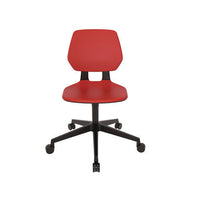 Commute Task Chair, Supports Up To 275 Lbs, 18.25" To 22.25" Seat Height, Red Seat/back, Black Base, Ships In 1-3 Bus Days