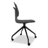 Commute Guest Chair, 25" X 25" X 34.25", Black Seat, Black Back, Black Base, Ships In 1-3 Business Days