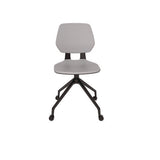 Commute Guest Chair, Supports Up To 275 Lbs, 19" Seat Height, Gray Seat, Gray Back, Black Base, Ships In 1-3 Business Days