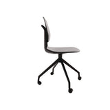 Commute Guest Chair, Supports Up To 275 Lbs, 19" Seat Height, Gray Seat, Gray Back, Black Base, Ships In 1-3 Business Days