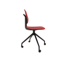 Commute Guest Chair, Supports Up To 275 Lbs, 19" Seat Height, Red Seat, Red Back, Black Base, Ships In 1-3 Business Days