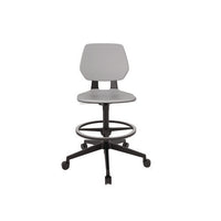 Commute Extended Height Task Chair, Supports Up To 275 Lbs, 18.25" To 22.25" Seat Height, Gray/black, Ships In 1-3 Bus Days