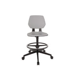 Commute Extended Height Task Chair, Supports Up To 275 Lbs, 18.25" To 22.25" Seat Height, Gray/black, Ships In 1-3 Bus Days