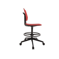Commute Extended Height Task Chair, Supports Up To 275 Lbs, 18.25" To 22.25" Seat Height, Red/black, Ships In 1-3 Bus Days