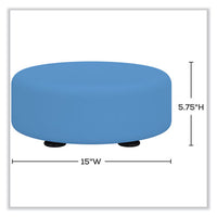 Learn 15" Round Vinyl Floor Seat, 15" Dia X 5.75"h, Baby Blue, Ships In 1-3 Business Days